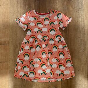 Amazon Rainbow Print Kids Dress NWOT Girls Size 7